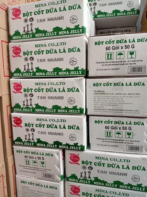 Bột cốt dừa lá dứa Mina